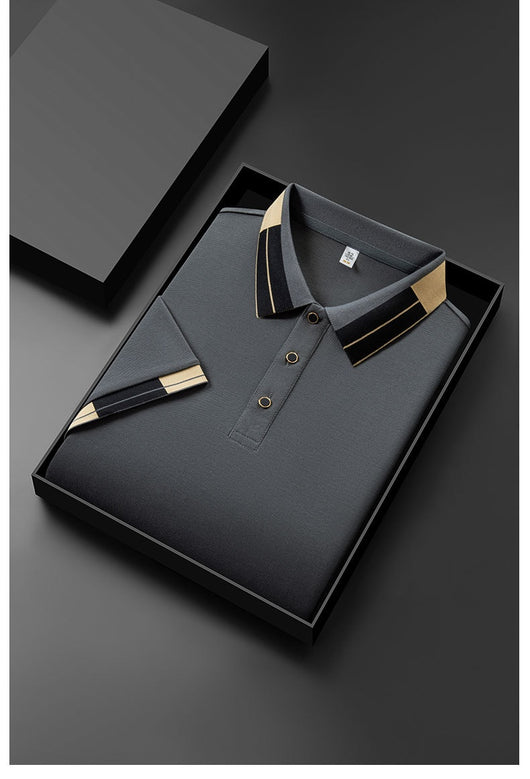 Camisa Casual de Manga Corta con Cuello Solapa para Hombre Adulto - Image 8
