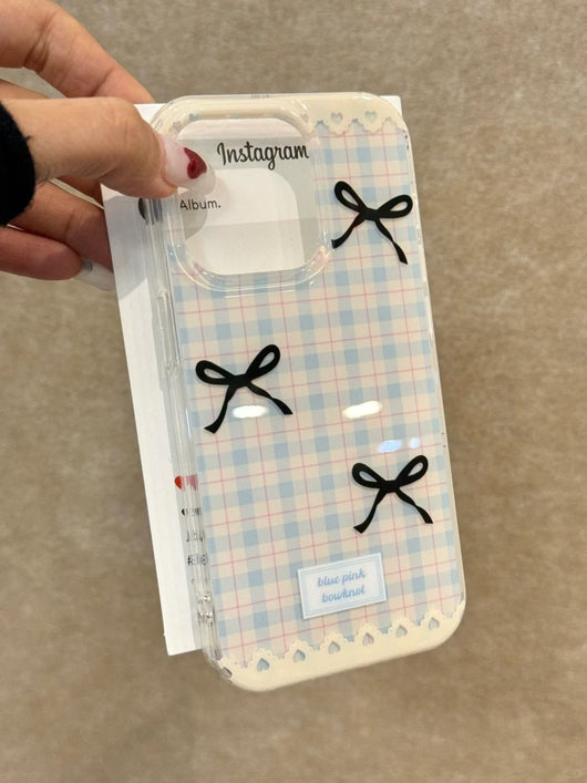 Funda para Teléfono a Cuadros con Lazo - Protección Elegante - Image 10