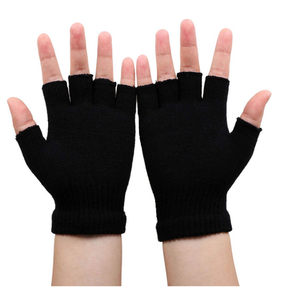 Guantes Unisex Mitad Dedo Patrón Calavera Simplicidad