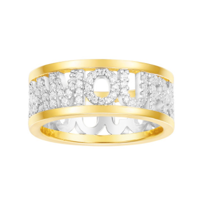 Anillo de Pareja en Plata de Ley con Cristal y Diamante - Image 6