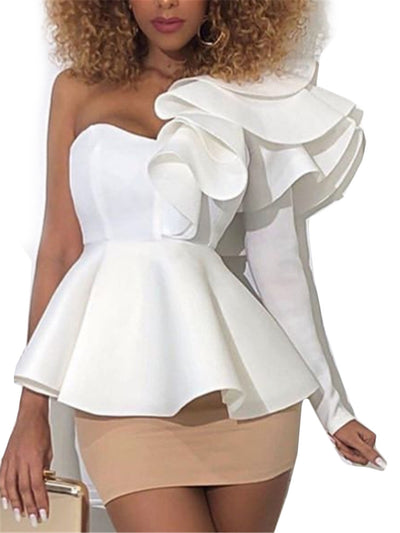 Blusa Fruncida con Manga Larga y Detalle Envolvente - Image 5