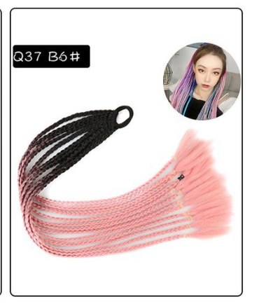 Peluca Trenza Degradado de Tres Hebras Color Twist - Image 25