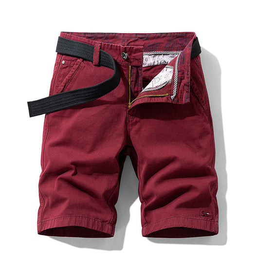 Pantalones Cortos Casuales para Hombre Estilo Coreano Ajuste Slim Algodón - Image 5