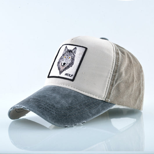 Gorra de Béisbol Hombre con Lobo Bordado - Image 9