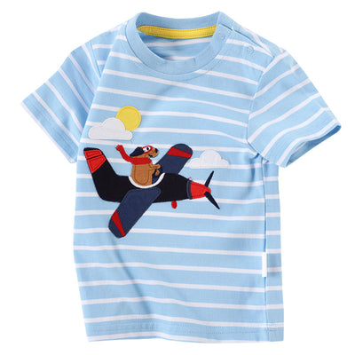 Playera Infantil de Manga Corta con Estampado de Caricaturas - Image 17