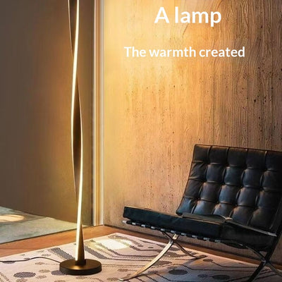 Lámpara de Piso Moderna Elegante con Luz de Mesita - Image 14