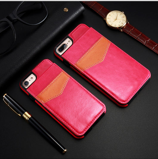Funda Cartera de Cuero Retro Compatible con iPhone 8, 7, 6S, 6 Plus con Ranuras para Tarjetas - Image 7