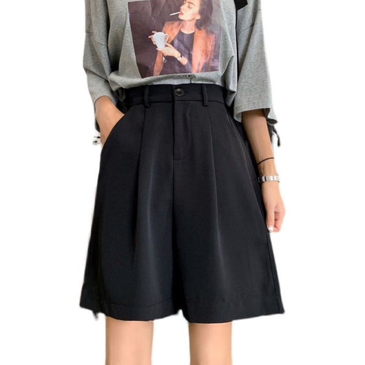 Pantalón Negro de Cintura Alta Ancho y Suelto - Talle Grande - Image 11