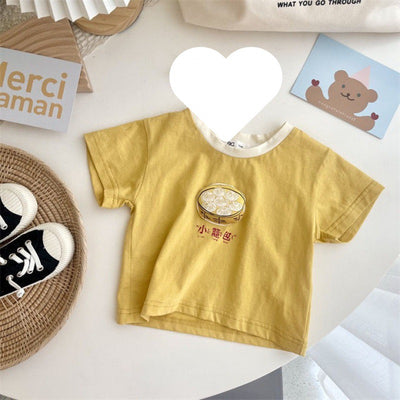 Playera Casual de Niña Manga Corta Cuello Redondo - Versátil para Verano - Image 6