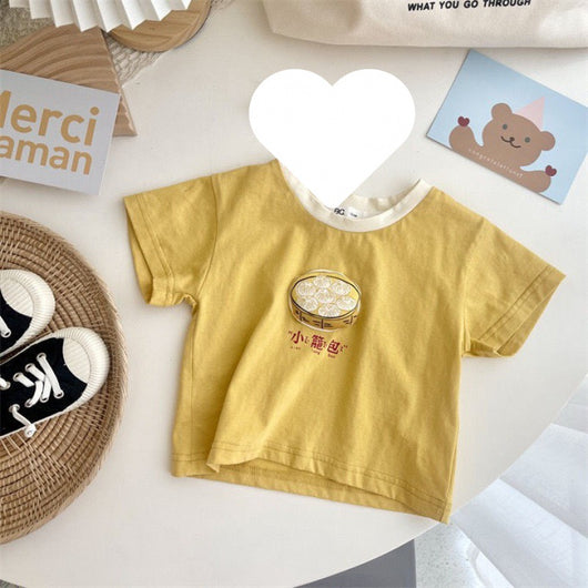 Playera Casual de Niña Manga Corta Cuello Redondo - Versátil para Verano - Image 6