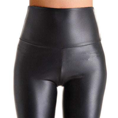 Pantalones de cuero mate sin costuras - Image 9