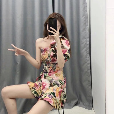 Blusa Asimétrica Estampada Fina para Verano - Image 3