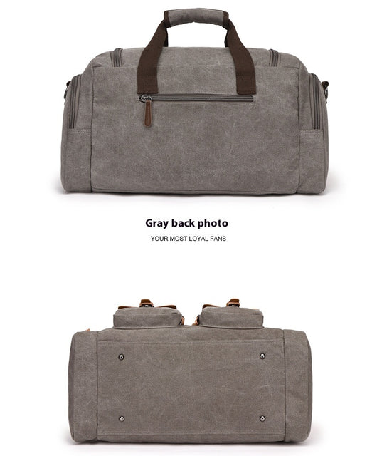 Bolsa de Viaje Estilo Europeo Americano en Lona Portátil - Image 14