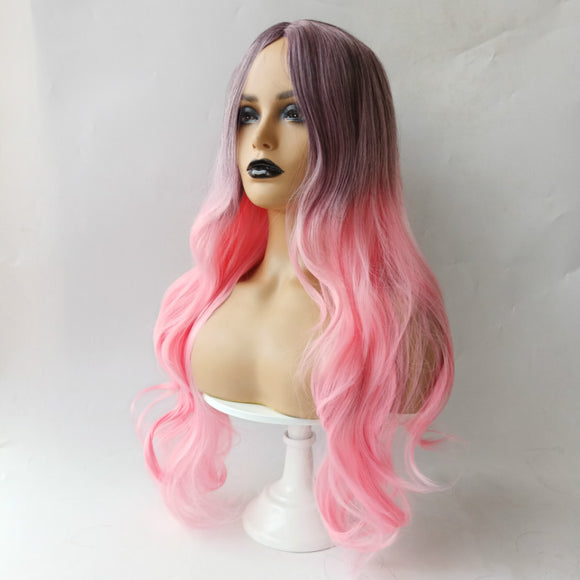 Peluca de Cabello Rizado Degradado