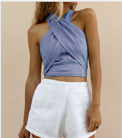 Chaleco Slim Fit para Mujer de Algodón con Cuello Onda - Perfecto para Verano - Image 6