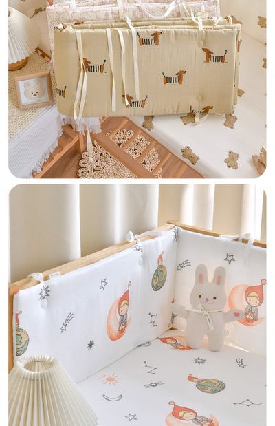 Barrera de Cama para Bebé en Algodón Gasa - Protección Suave Recién Nacido - Image 20