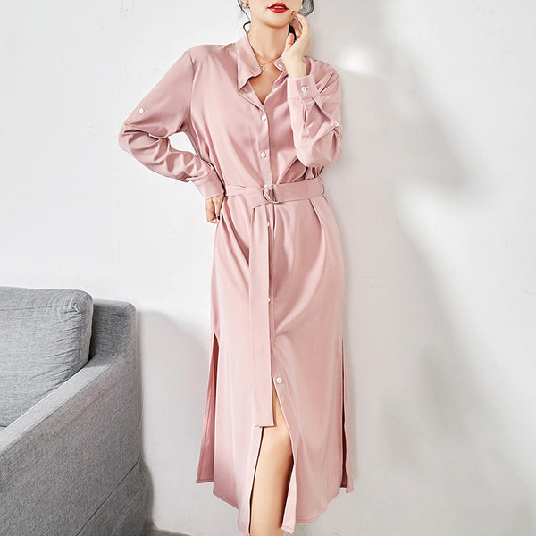 Vestido Falda Ajustado con Abertura Lateral