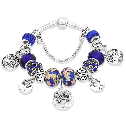 Pulsera de flores con hojas pintadas - Image 25