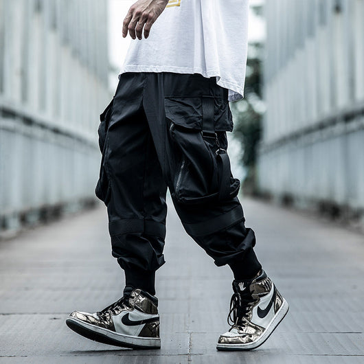 Pantalones Funcionales Verano Hombre Estilo Hip-Hop con Bolsillos Amplios - Image 2