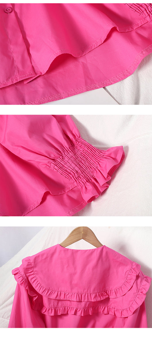 Blusa Elegante de Doble Textura con Cuello Solapa - Image 17