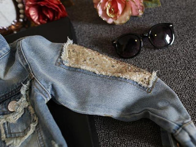 Chaqueta de Mezclilla para Niñas Estilo Clásico Primavera-Otoño - Image 42
