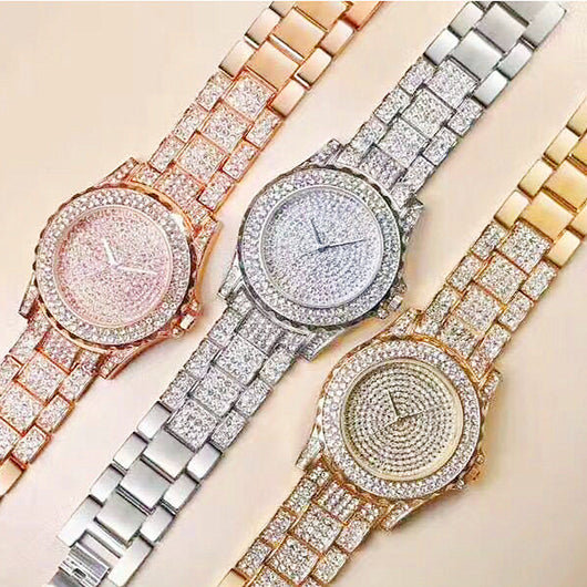 Reloj de Moda Británica con Diamante Simple para Mujer - Banda de Acero Aleado - Image 10