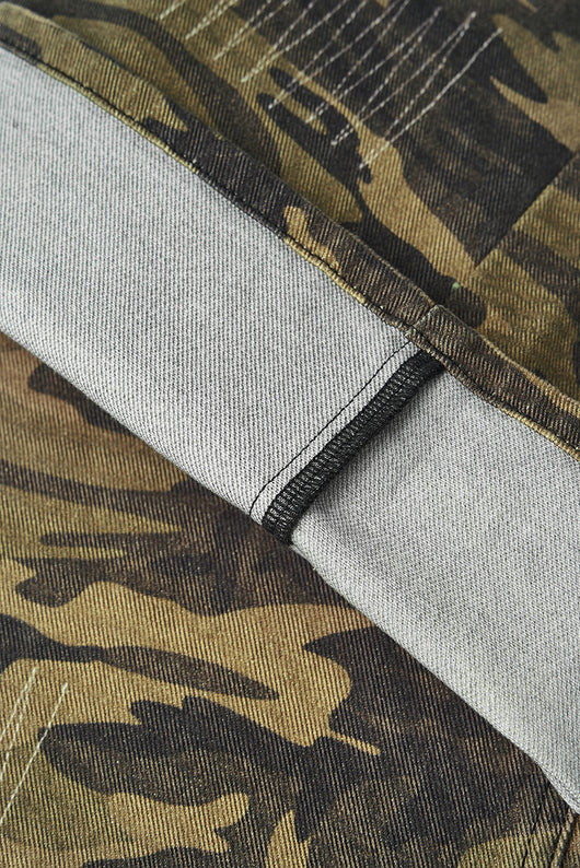 Pantalones Jeans Rectos Holgados con Estampado Digital Barba de Gato - Image 20
