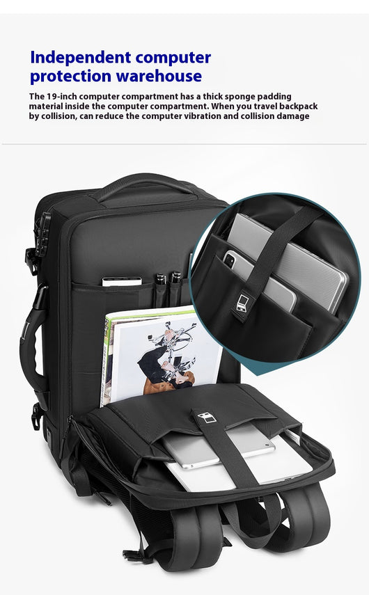 Mochila de Viaje Compresible con Báscula Integrada, Antirrobo Oxford - Image 18