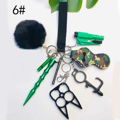 Llavero de Defensa Personal para Mujeres con Silbato y Desinfectante - Image 7