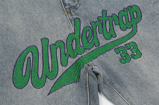 Jeans Acampanados con Bordado de Letras para Hombre - Marca Burr - Image 7