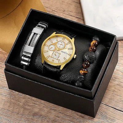 Reloj con Pulsera de Acero Inoxidable y Cuentas - Image 11