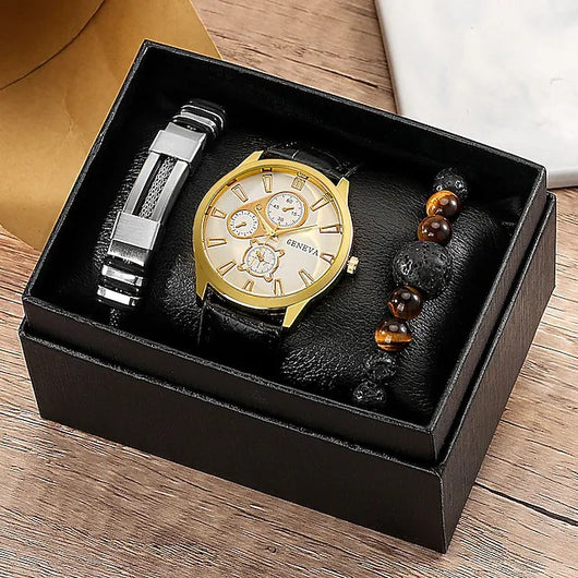 Reloj con Pulsera de Acero Inoxidable y Cuentas - Image 11