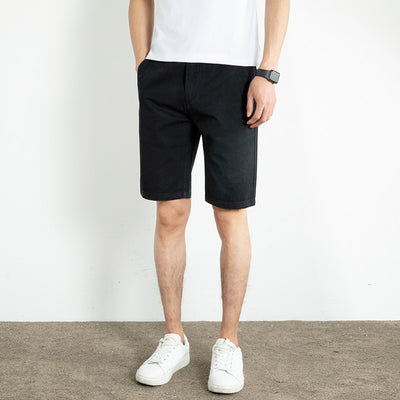 Pantalones Cortos Blancos Hombre Algodón Suelto Largo 5/4 - Image 5