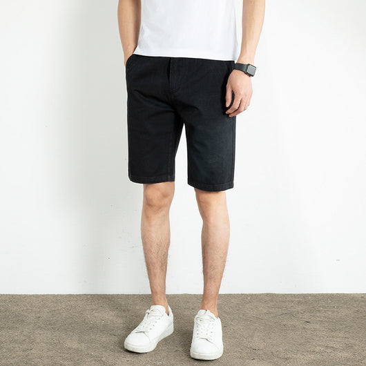 Pantalones Cortos Blancos Hombre Algodón Suelto Largo 5/4 - Image 5