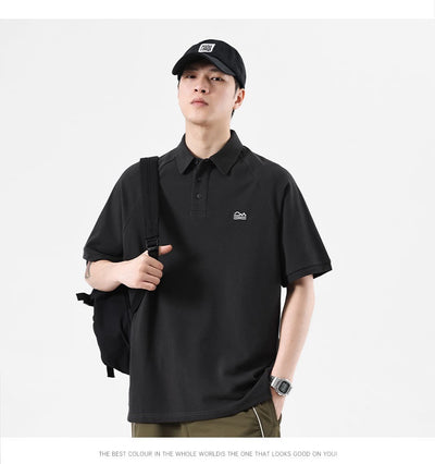 Polo Deconstruido con Costuras Americanas de Manga Corta para Hombre - Image 15