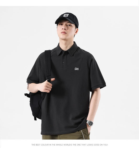 Polo Deconstruido con Costuras Americanas de Manga Corta para Hombre - Image 15
