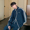 Conjunto de Dos Piezas: Cardigan Liso y Pantalón Casual para Hombre