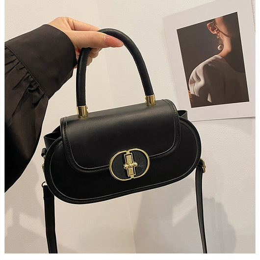 Bolso Tote Retro Premium Mate con Correa Cruzada Miniatura Redonda Otoño - Image 21