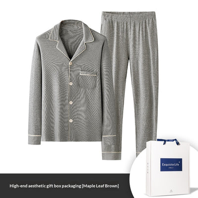 Pijama Hombre Jacquard Cuadros Otoño Invierno - Image 11