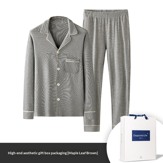 Pijama Hombre Jacquard Cuadros Otoño Invierno - Image 11