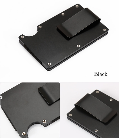 Cartera Minimalista con Clip de Dinero y Protección Antimagnética - Image 4