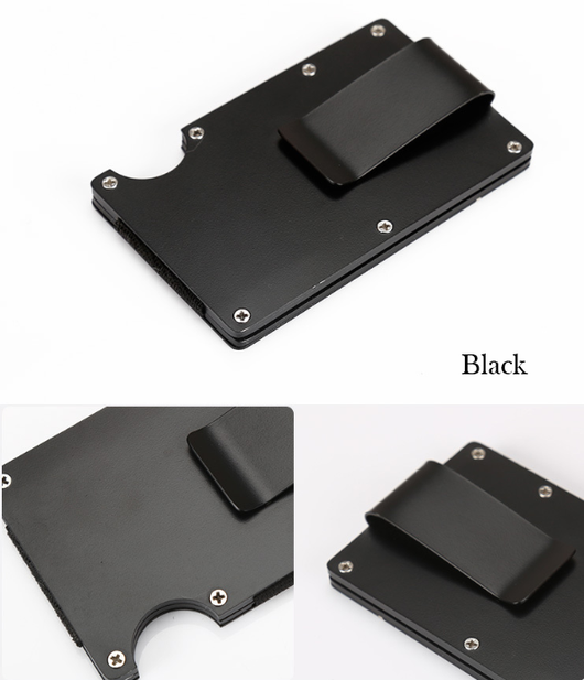 Cartera Minimalista con Clip de Dinero y Protección Antimagnética - Image 4