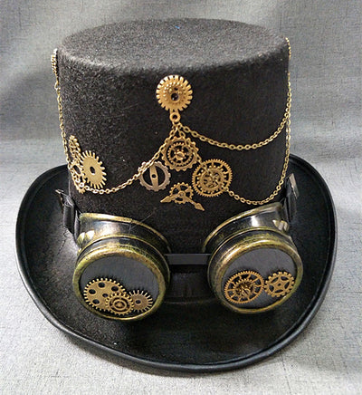 Gafas de Engranaje con Sombrero Jazz Retro - Image 8