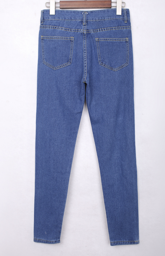 Jeans Rectos con Roturas de Moda - Image 6