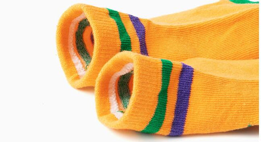 Calcetines Infantiles de Algodón con Diseño de Rayas y Suela Antideslizante - Image 12