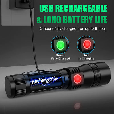 Linterna LED Multifunción con Carga USB y Imán Potente - Image 22