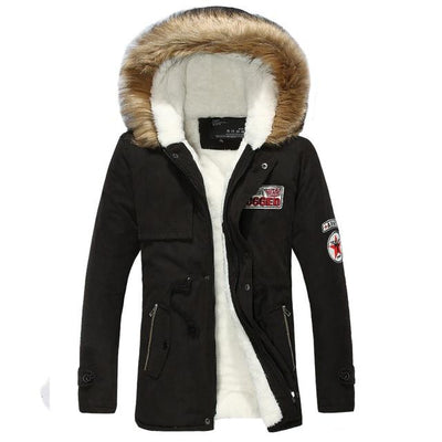 Parka Militar Gruesa para Hombre con Cuello de Pelaje - Abrigo Térmico Invierno - Image 12