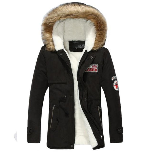 Parka Militar Gruesa para Hombre con Cuello de Pelaje - Abrigo Térmico Invierno - Image 12
