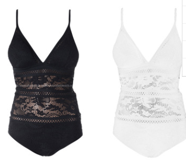 Traje de Baño Enterizo con Encaje Sexy - Bikini Triangular Reductor de Vientre - Image 3