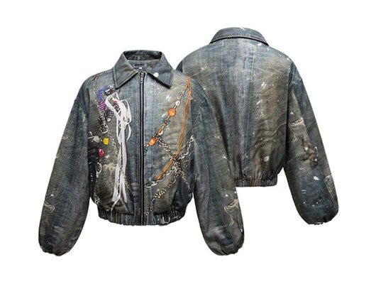 Chaqueta Acolchada Retro Americana Ancha para Hombre - Image 10